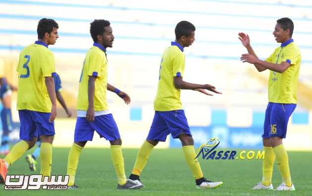 فرحة سابقة لشباب النصر باحد الاهداف