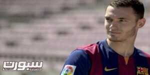 FC Barcelona's new Belgian defender Thomas Vermaelen poses during his official presentation at the Camp Nou stadium in Barcelona on August 10, 2014. Barcelona finally won the race to sign Arsenal defender Thomas Vermaelen. The Spanish club had been battling with Manchester United for the Belgium international's signature over the last few weeks and Luis Enrique's team got their man for a reported fee of £15 million (25 million USD). AFP PHOTO / JOSEP LAGO (Photo credit should read JOSEP LAGO/AFP/Getty Images)