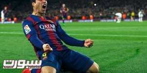 Barcelona's Luis Suarez celebrates after scoring a goal against Real Madrid during their Spanish first division "Clasico" soccer match at Camp Nou stadium in Barcelona, March 22, 2015. REUTERS/Albert Gea