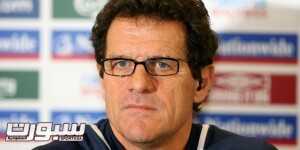 England manager Fabio Capello talks to the press