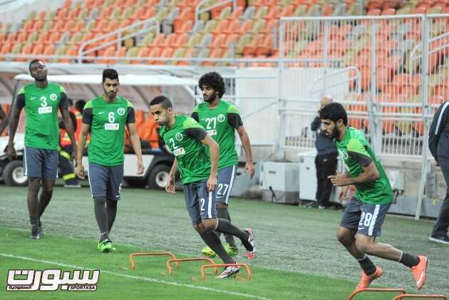 بالصور الأخضر يختتم إعداده لمواجهة