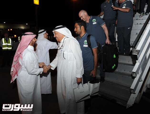 بالصور.. وصول أخضر السعودية إلى