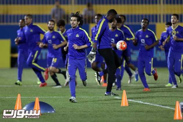 بالصور النصر يختتم إعداده للخويا