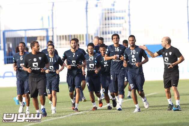 الهلال ينهي تدريباته قبل السفر