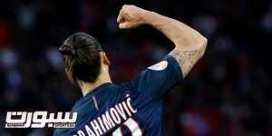 epa05306504 Zlatan Ibrahimovic of Paris Saint Germain reacts after scoring the 1-0 lead during the French Ligue 1 soccer match between Paris Saint-Germain (PSG) and FC Nantes at the Parc des Princes stadium in Paris, France, 14 May 2016. Zlatan Ibrahimovic plays his last Ligue 1 match with PSG. EPA/YOAN VALAT