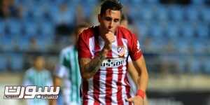 Atletico Madrid's Uruguayan defender Jose Maria Gimenez celebrates after scoring during the Trofeo Carranza football match Atletico de Madrid vs Betis at the Ramon de Carranaza stadium in Cadiz on August 15, 2015. AFP PHOTO / CRISTINA QUICLER (Photo credit should read CRISTINA QUICLER/AFP/Getty Images)