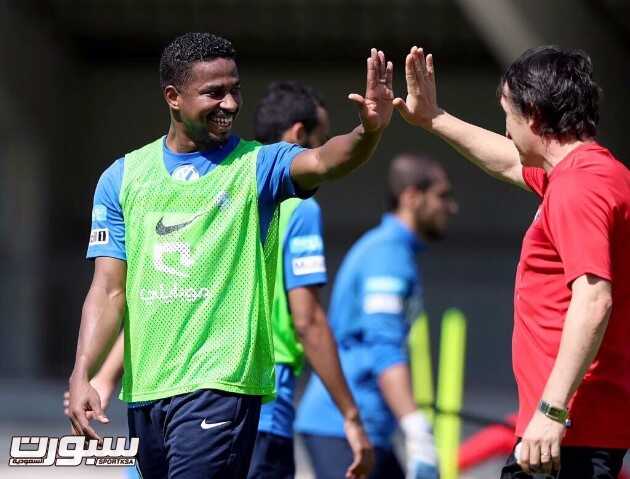 الهلال: الشمراني يشارك في التدريبات
