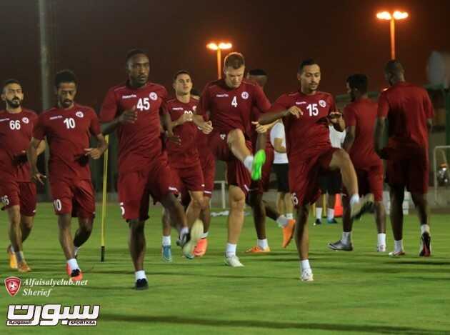 الفيصلي يؤدي مرانه الرئيسي للقاء