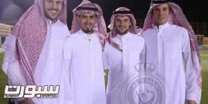 أجانب ومدرب النصر بالزي السعودي