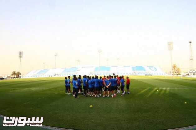 العابد والفرج يشاركان في تدريبات