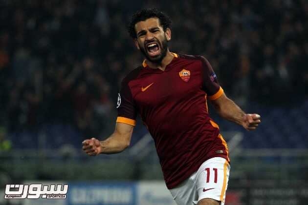 roma bayer leverkusen rete di salaah - fotografo: jacobucci/guaitoli/jpeg