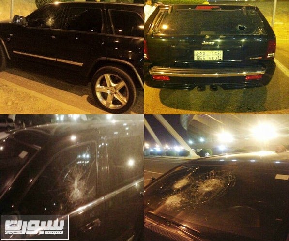 جماهير الاتحاد تهشم زجاج سيارة