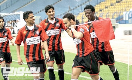 احتفالية بعد احدى الاهداف