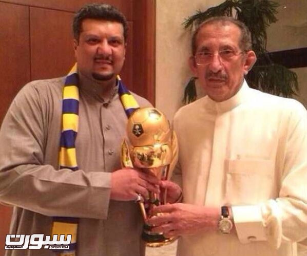 رئيس النصر بجانب والده الامير تركي بن ناصر