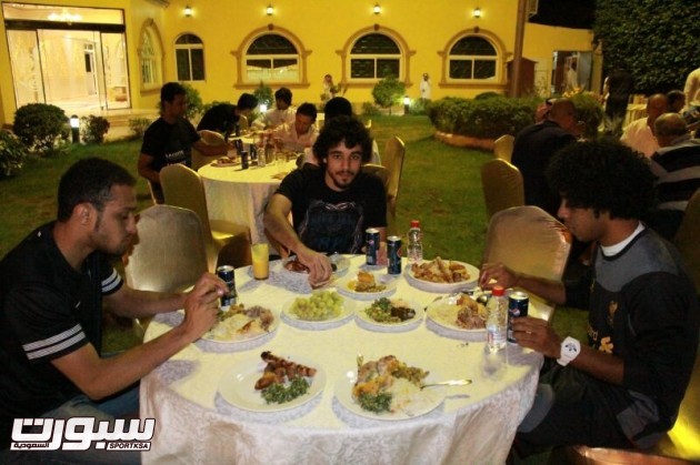 لاعبو نجران "صورة: المركز الاعلامي"