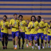 بالصور | النصر يبدأ الاستعداد للشعلة ورئيس الاتحاد يطمئن على اصابة غالب