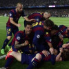 ميسي يقود برشلونة للفوز بثلاثية ويقربه من النهائي