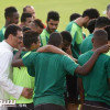 بالصور : كيال يطالب لاعبي الاهلي بحصد نقاط الشباب