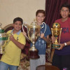 احتفال جماهير النادي الاهلي بمنزل مترجم النادي مشاري الغامدي