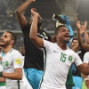 صور من فرحة لاعبي المنتخب السعودي بالفوز على العراق ( عدسة مهران البركاتي )