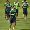 بالصور : مران تكتيكي يجهز الاهلي للقاء اهلي دبي