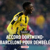 ديمبيلي يحقق حلمه باللعب في برشلونة