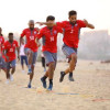 روابح يرفع المعدل اللياقي للاعبي الرائد بالجري فوق الرمال