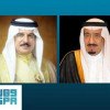 خادم الحرمين الشريفين يتلقى برقية تهنئة من ملك البحرين بمناسبة تأهل الأخضر الى كأس العالم