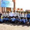فتيان الخندق يزورون معرض الدفاع المدني بالجوف
