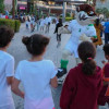 تميمة الأخضر في أبرز المواقع السياحية في دبي