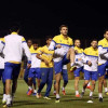 النصر يؤدي مرانه الاخير قبل المغادرة للقاء الوصل الاماراتي