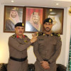 اللواء وليد الحربي يقلد الملازم اول علي الزهراني الرتبة الجديدة