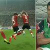 رونالدو يمنح قميصه للاعب احتفل على طريقته