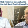 رئيس الاتحاد الدولي يهنئ الوحشي برئاسة الشطرنج السعودي