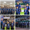 نجوم اكاديمية الجبيل الرياضية بالاحساء لكرة القدم يشاركون لاعبي دوري روشن السعودي