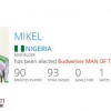 ميكيل رجل مباراة نيجيريا وإيران