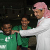 بالصور : الأهلي يجري مرانه الأول في قطر بحضور رئيس النادي