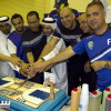 بالصور: إدارة الفريق الأول لكرة القدم بنادي الفتح تحتفل بأبطال كرة السلة