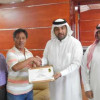 مدير ملعب الامير محمد بن فهد يكرم منسوبي الصيانة