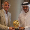 رئيس الاتحاد القطري يستقبل المدرب الايطالي مانشيني