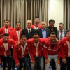 رئيس الحكومة الفلسطينية يستقبل افراد منتخبه ويشيد بأدائهم أمام السعودية