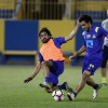 تدريبات لياقية مكثفة للاعبي النصر بمشاركة غالب
