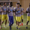 بالصور : النصر يستأنف تدريباته بمران لياقي ومناورة تكتيكية