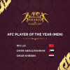 خربين وعموري والصيني لي يتنافسون على جائزة أفضل لاعب في آسيا