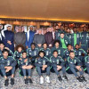 سفير خادم الحرمين الشريفين لدى الكويت الدكتور عبدالعزيز الفايز يحتفي ببعثة المنتخب الوطني المشارك في “خليجي 23”