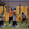 النصر يواصل تدريباته بإجتماع المدرب مع اللاعبين