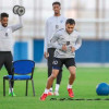 بالصور : العابد و الشهراني يشاركان في تدريبات الهلال