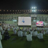زوار معرض الصقور والصيد السعودي يدعمون المنتخب في تصفيات كأس العالم