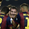 ثنائية لميسي وسواريز يحرز هدفه الأول مع برشلونة في الليجا