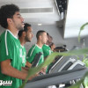 بالصور: القروني يختبر قدرات لاعبيه امام العربي القطري